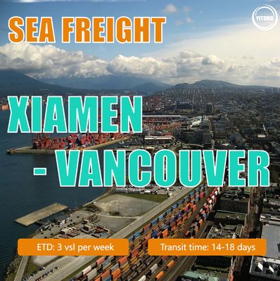 Sea Shipping From Xiamen To Vancouver, Canada
